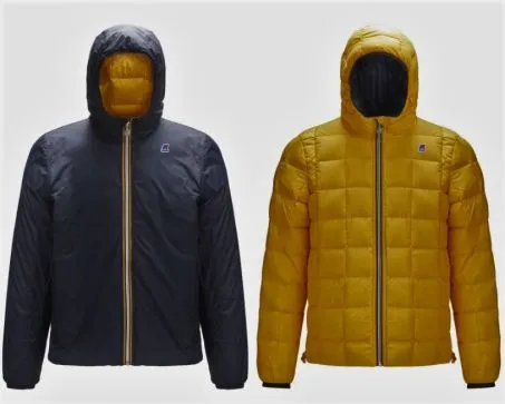 Giacca Reversibile Uomo K-WAY Jaques Thermo Plus.2 Double K111BEW AF8 Blu